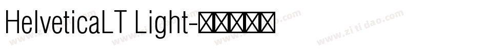 HelveticaLT Light字体转换